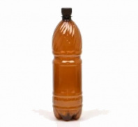 Бутылка пивная пластиковая, 1л коричневая
